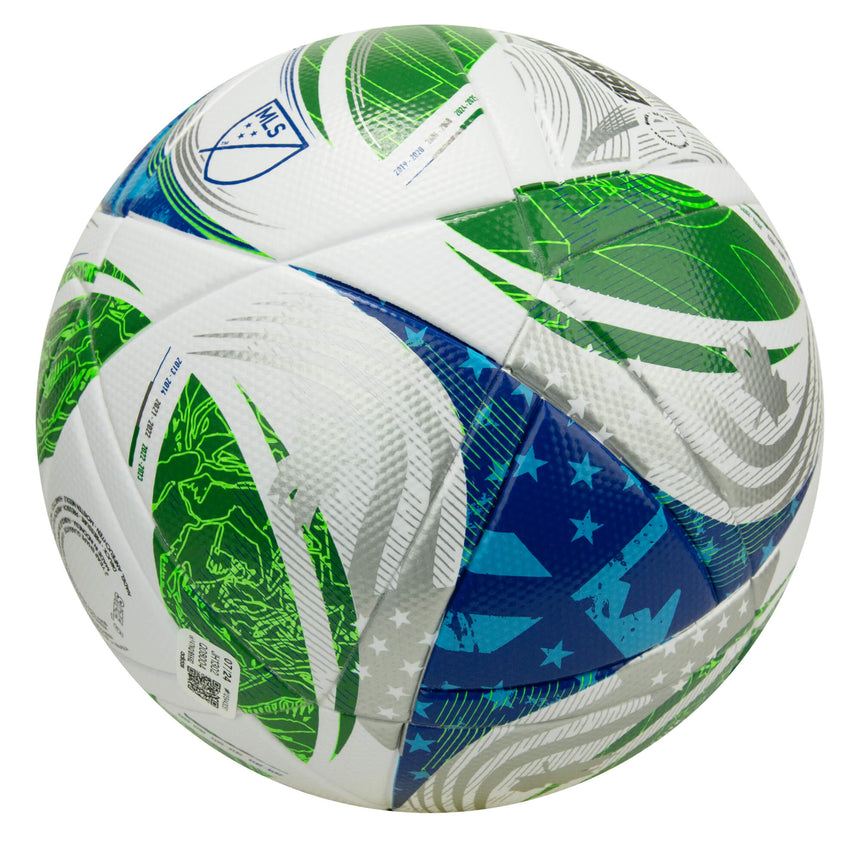 adidas MLS 2024/25 League NFHS Ball White/Green/Blue Back