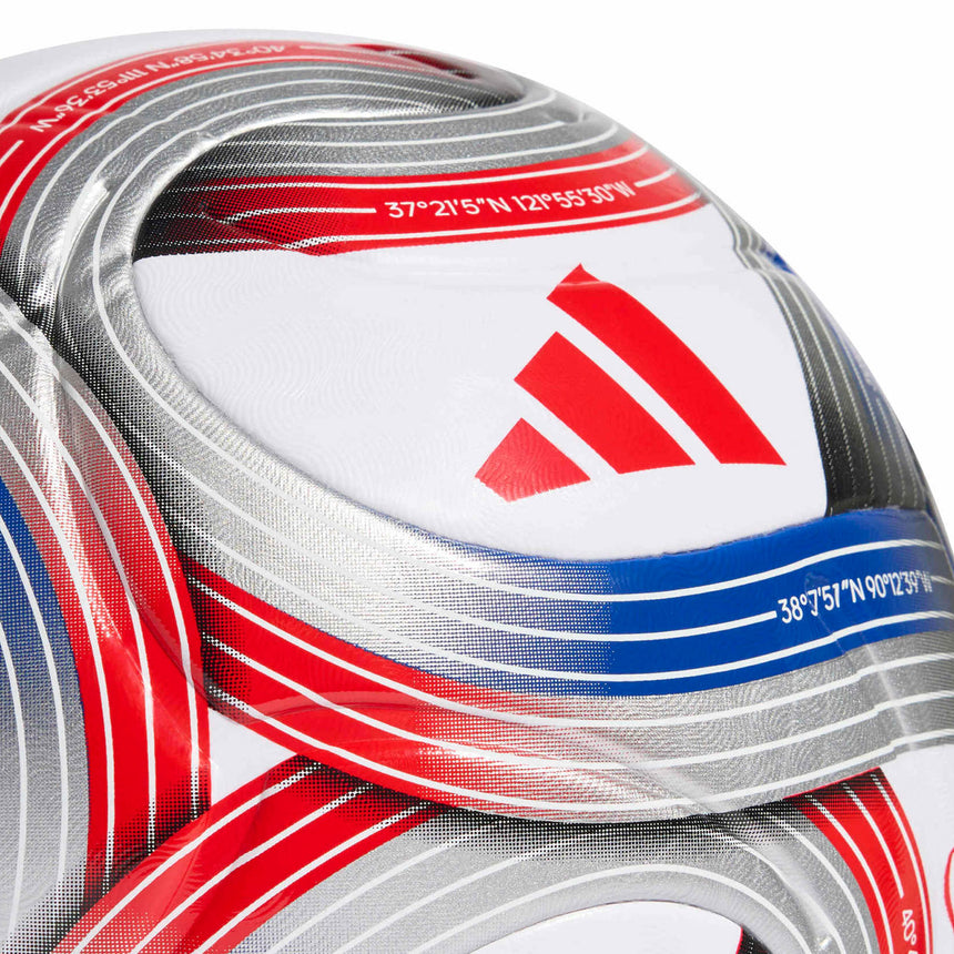 adidas MLS League 2026 NFHS Ball White/Royal Blue/Red Crest