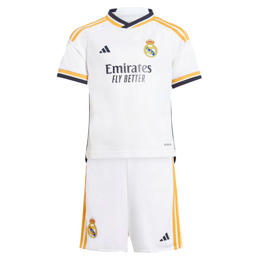 adidas Real Madrid 2023/24 Home MiniKit White/Black Front