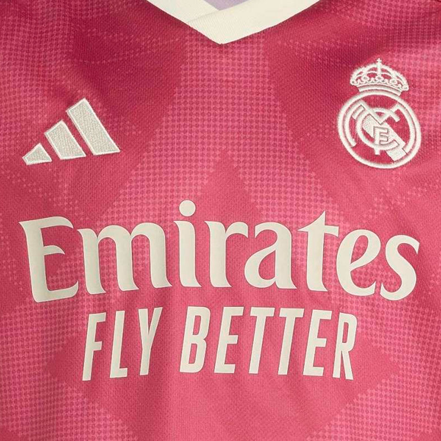 adidas Real Madrid Kids Third Stadium 2026/27 Jersey Pink Crest