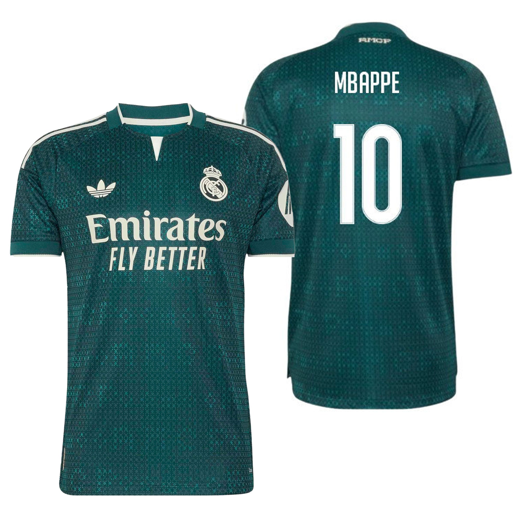 adidas Real Madrid Men's Away Authentic 2026/27 Jersey w/ Mbappe