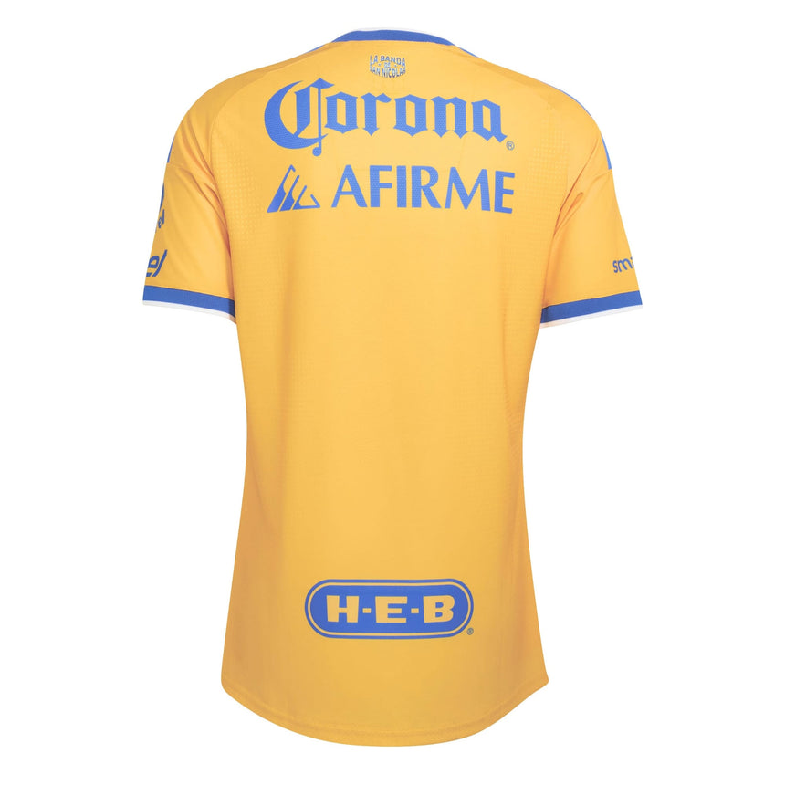 adidas Tigres UANL Men's Home Authentic 2026/27 Jersey Gold Back