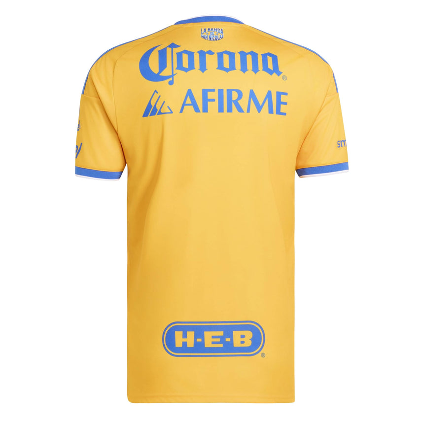 adidas Tigres UANL Men's Home Stadium 2026/27 Jersey Gold Back