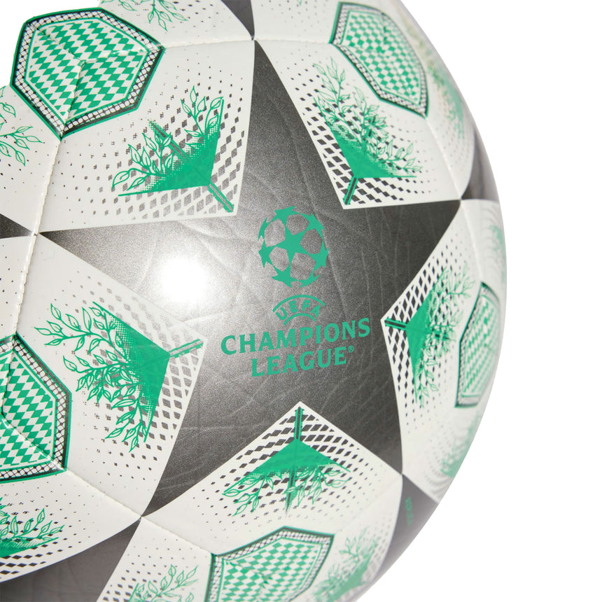 adidas UCL Club 2024/25 Knockout Phase Ball Metallic/White/Green Logo