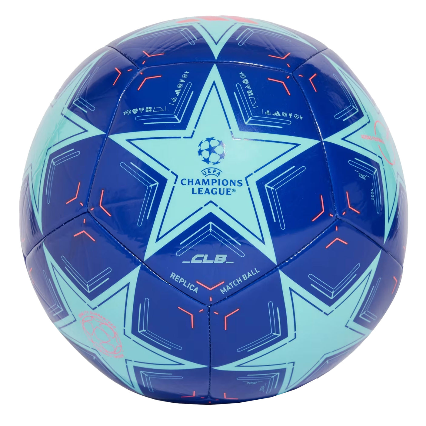 adidas UCL Club 2024/25 League Ball Clear Aqua/Lucid Blue Front