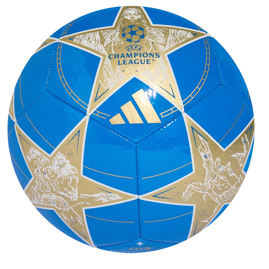 adidas UCL Club 2025/26 League Stage Ball White/Pantone/Matte Gold Back