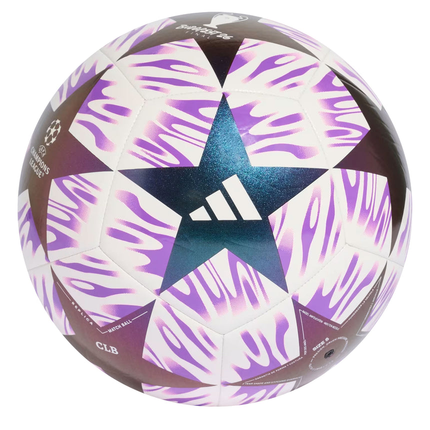 adidas UCL Club Ball White/Purple Front