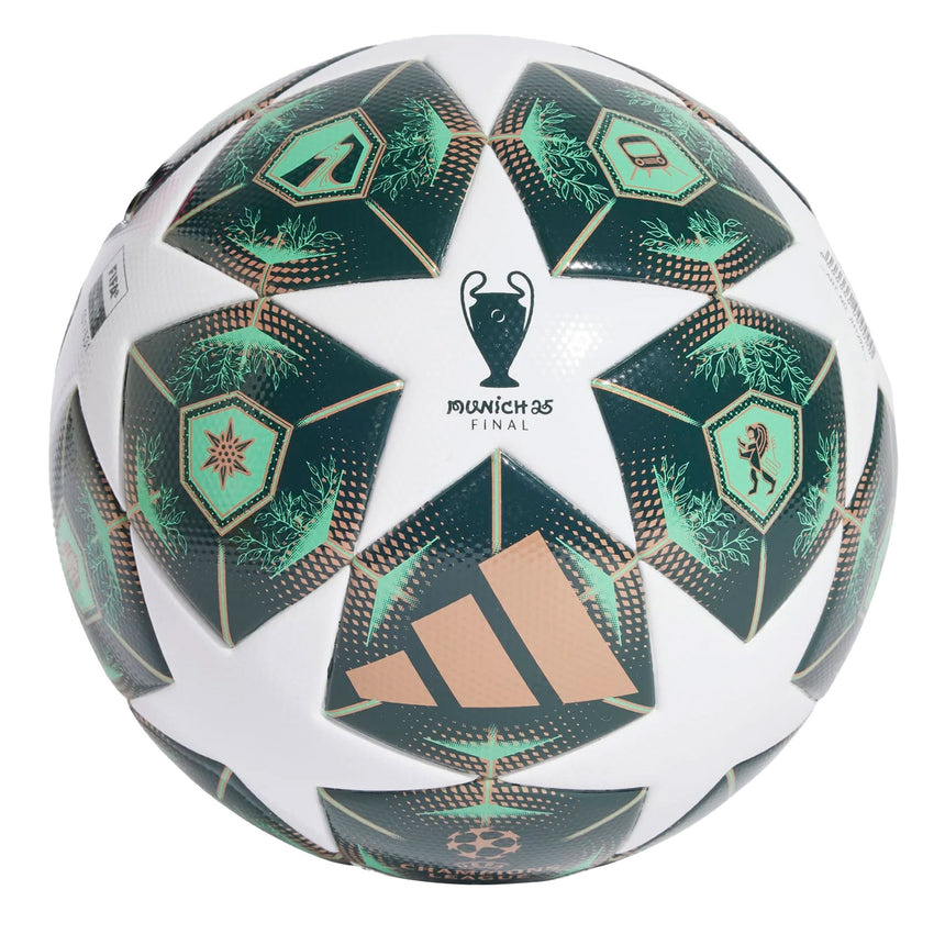 adidas UCL League 2024/25 Knockout Stages Ball Green/White Front