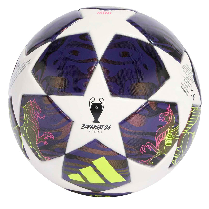 adidas UCL Mini Ball Purple/White/Yellow Back