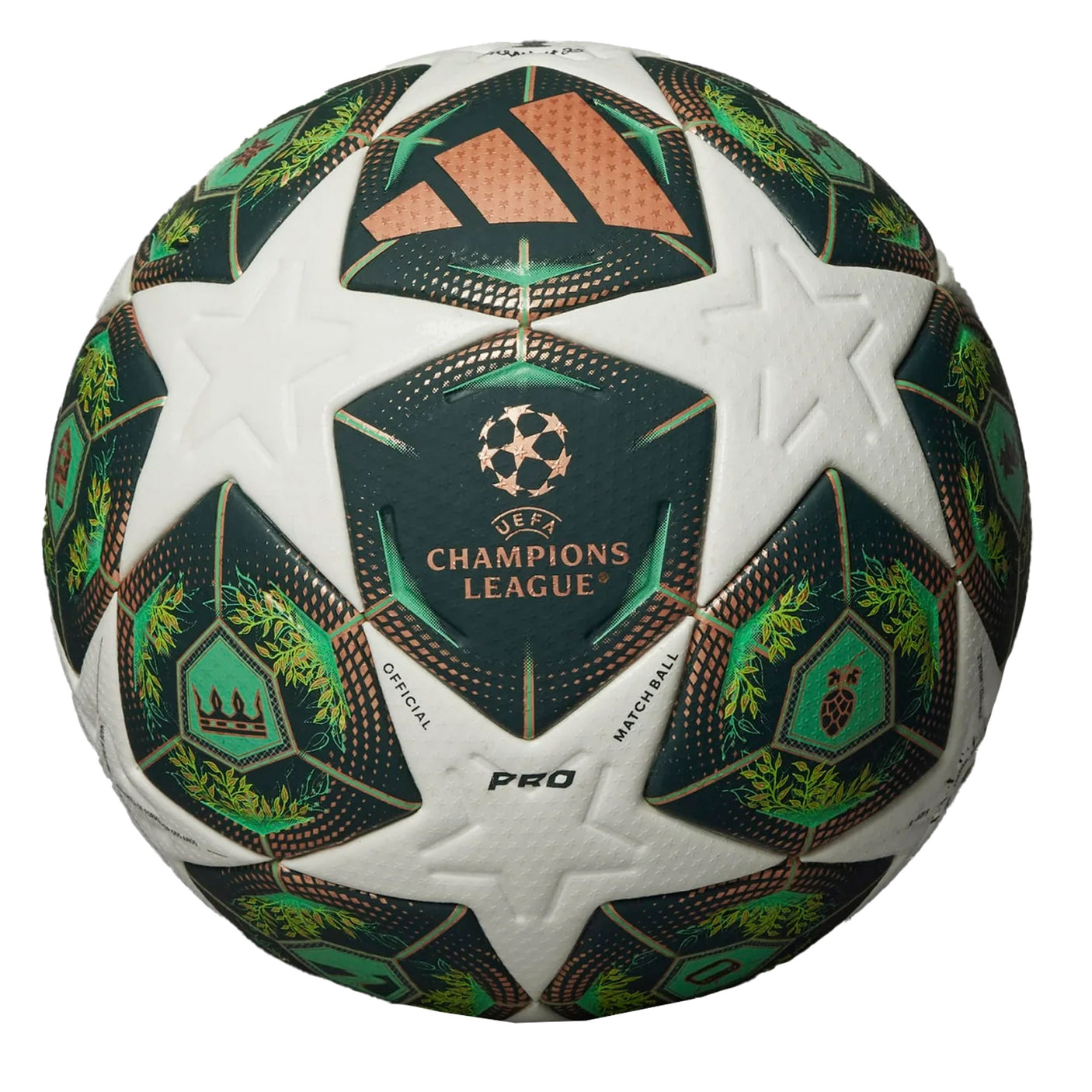 adidas UCL Pro 2025/26 Knockout Stages Ball Green/White Back