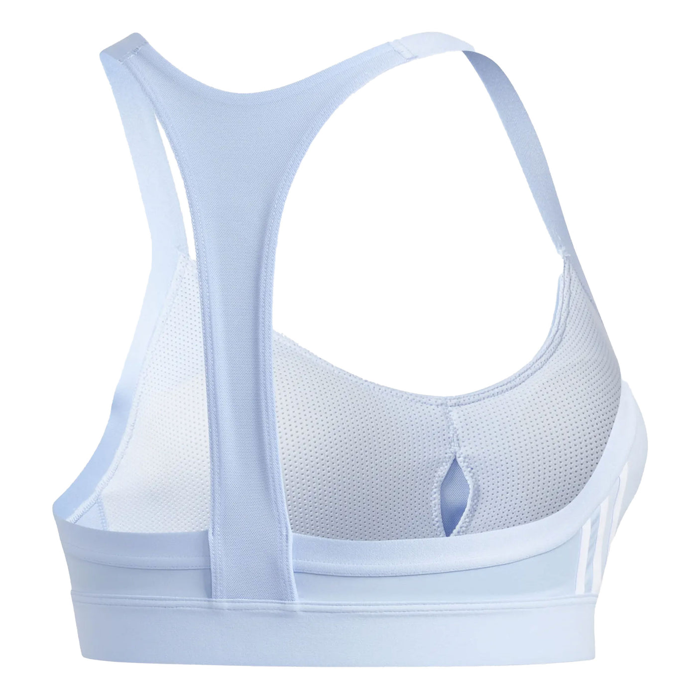 adidas Women's All Me 3-Stripes Bra Glo Blu/Ble Bri Back