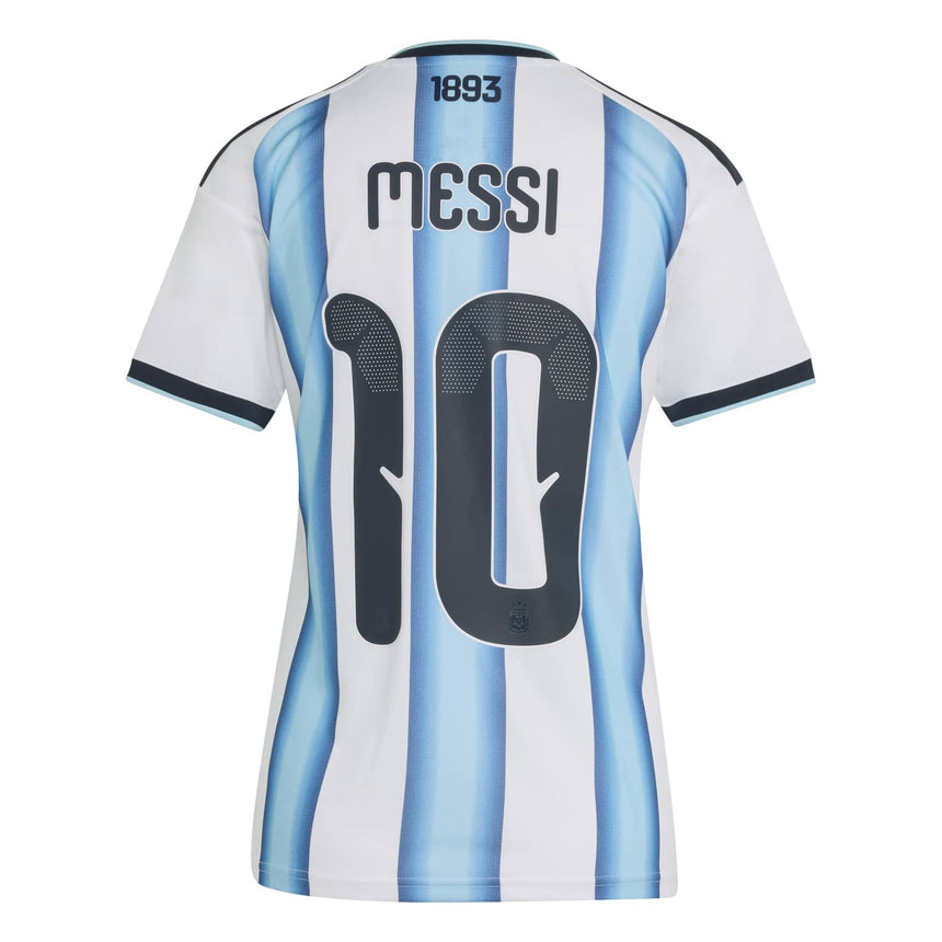 adidas Women's Argentina World Cup 2026 Home Jersey w/ Messi #10 Printing Back
