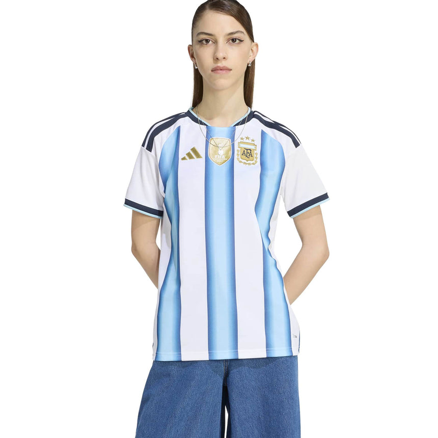 adidas Women's Argentina World Cup 2026 Home Jersey White/Sky Blue Model