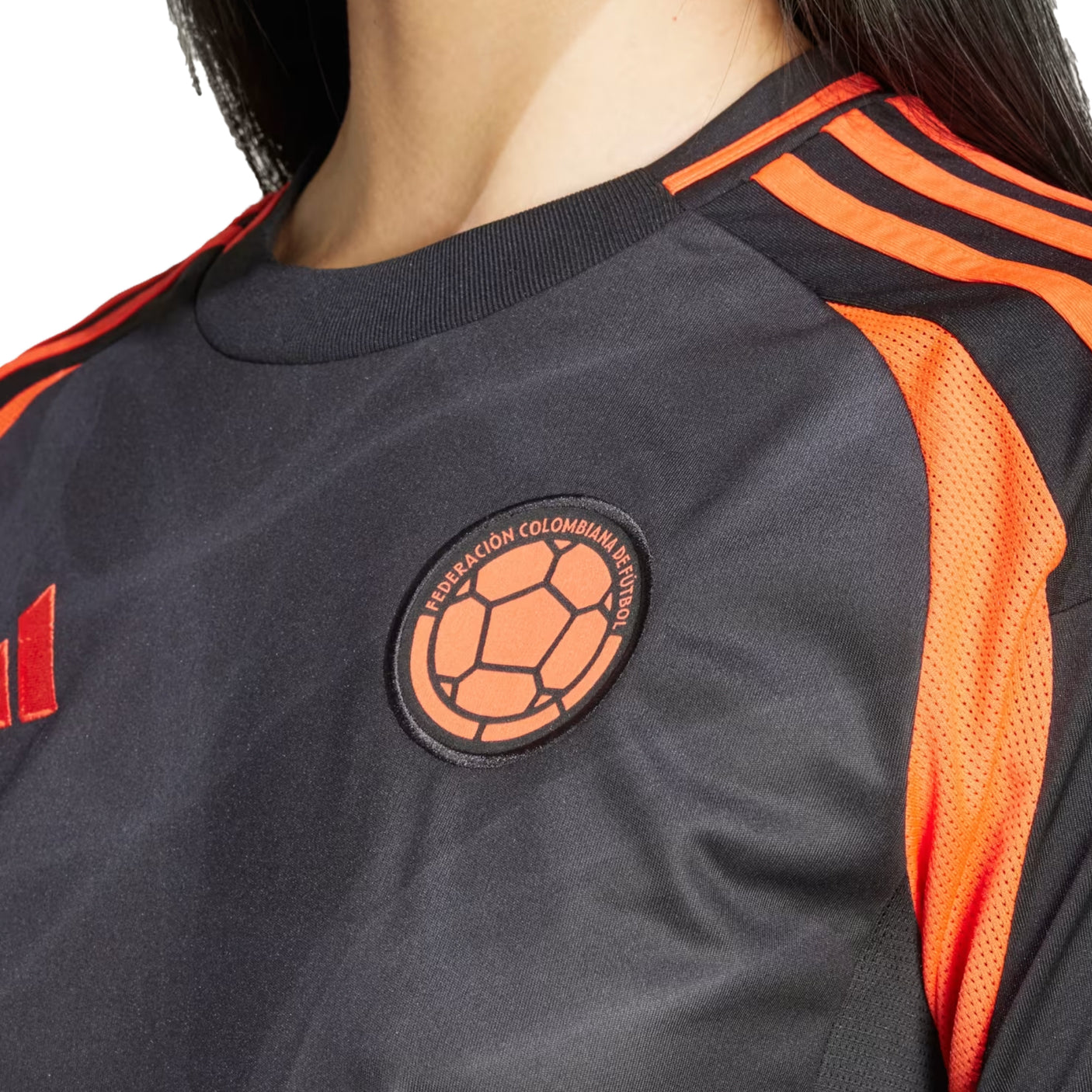 adidas Women's Colombia 2024/25 Away Jersey Black/Orange Crest