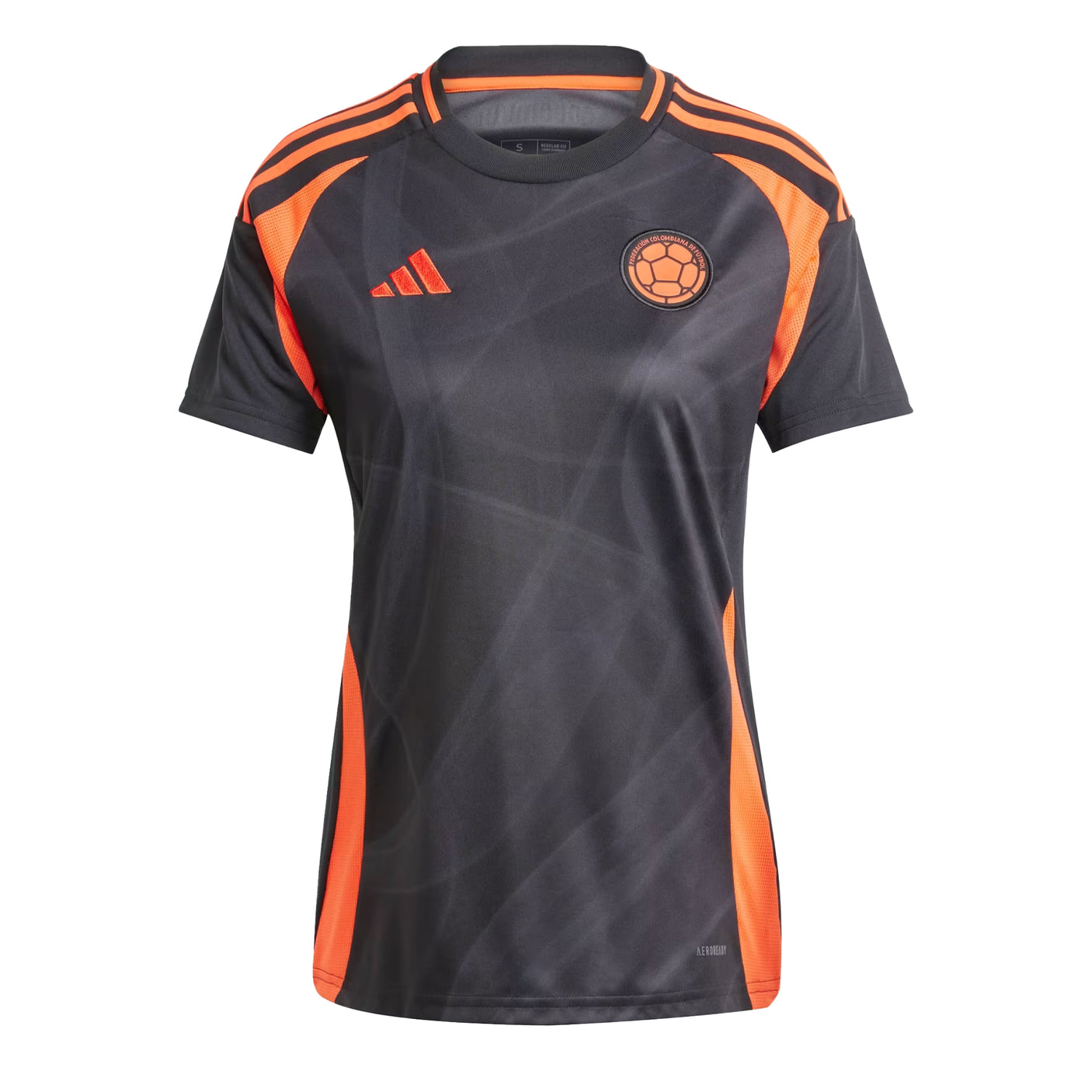 adidas Women's Colombia 2024/25 Away Jersey Black/Orange Front