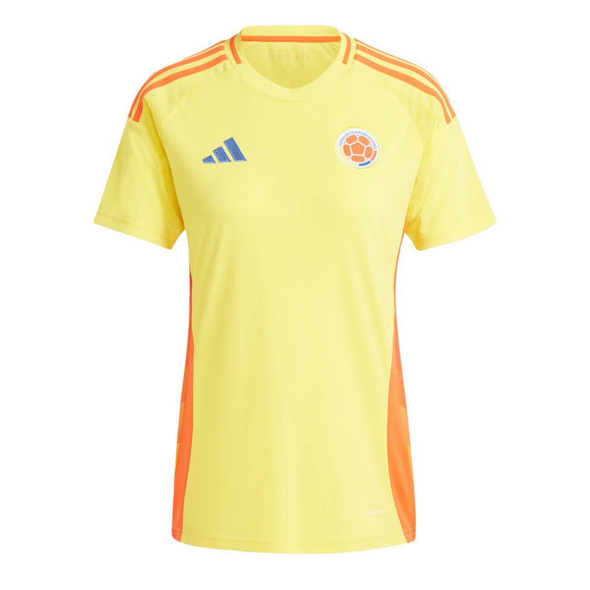adidas Women's Colombia 2024/25 Home Jersey Yellow Front
