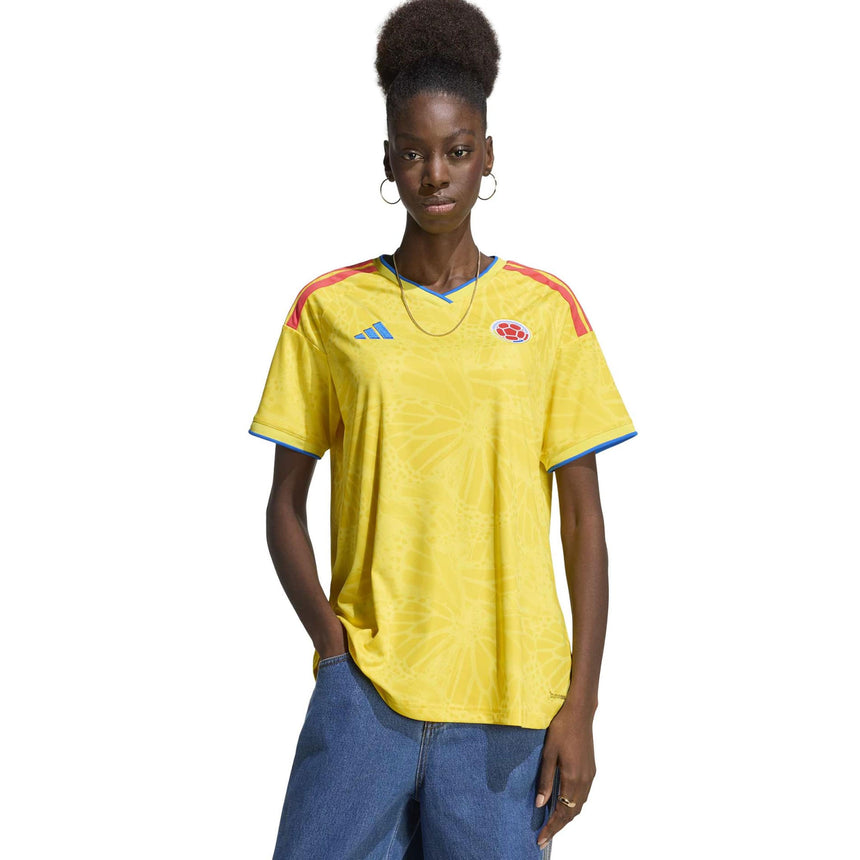 adidas Women's Colombia World Cup 2026 Home Jersey Yellow Model
