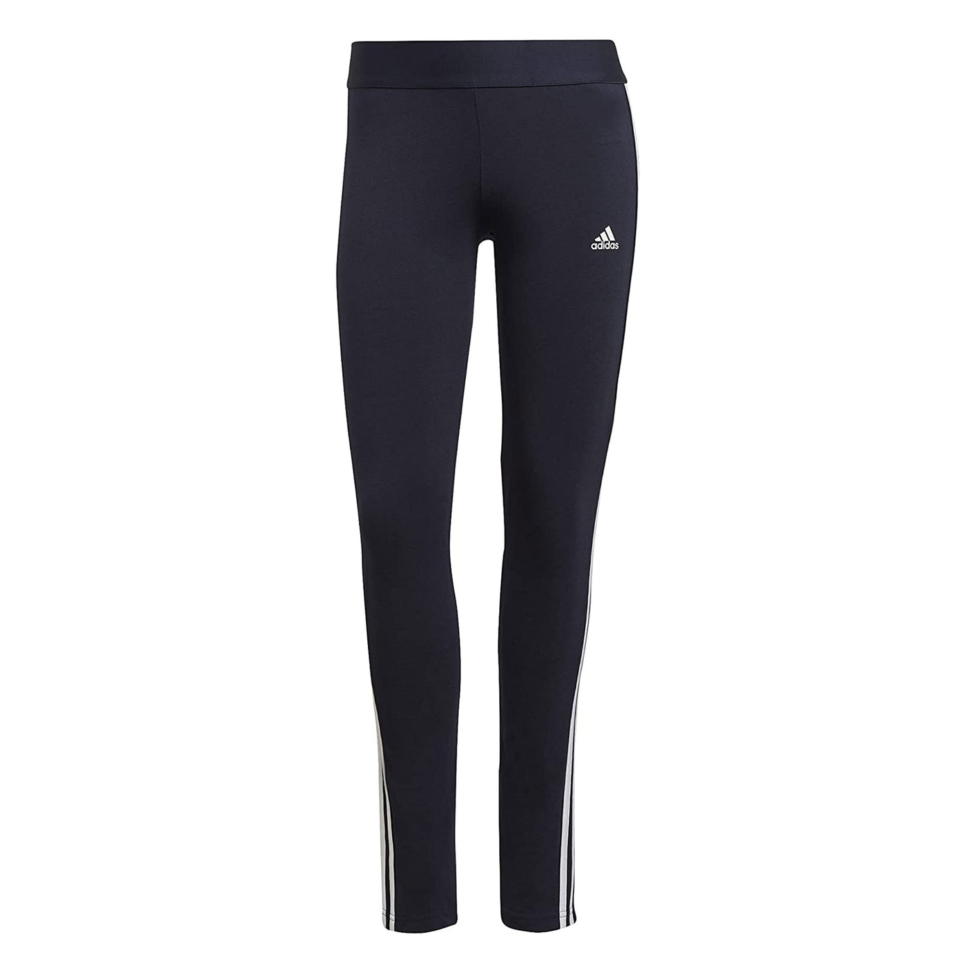 adidas Women's Essentials 3 Stripes Tights Legend/White Front
