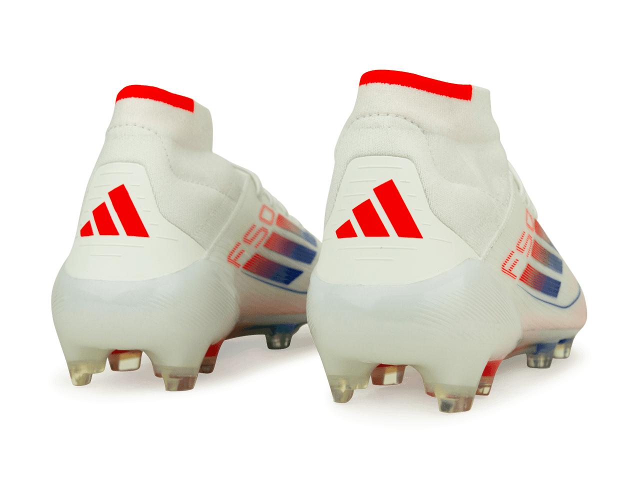 adidas Women's F50 Elite Mid FG White/Lucid Blue Rear