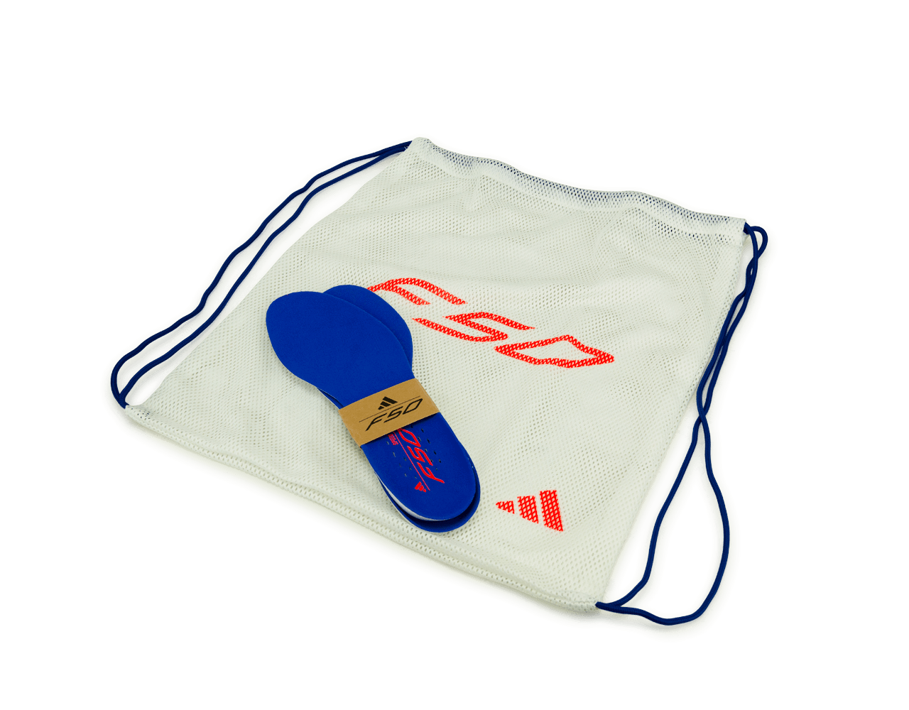 adidas Women's F50 Elite Mid FG White/Lucid Blue Shoebag