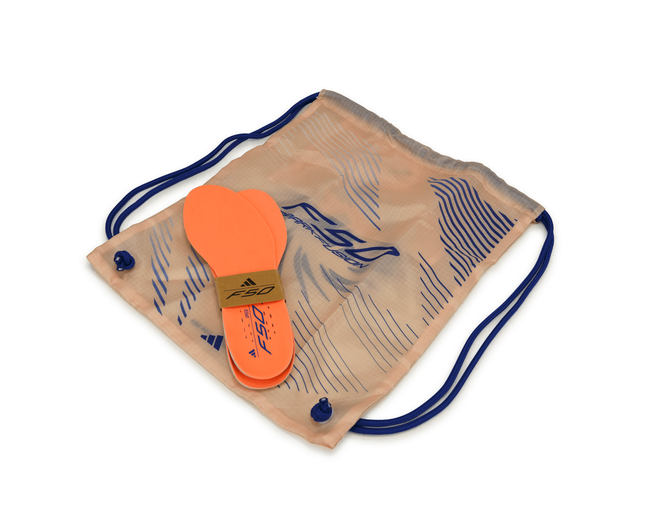 adidas Women's F50 Sparkfusion Elite Mid FG/AG Lucid Blue/Orange Shoe Bag