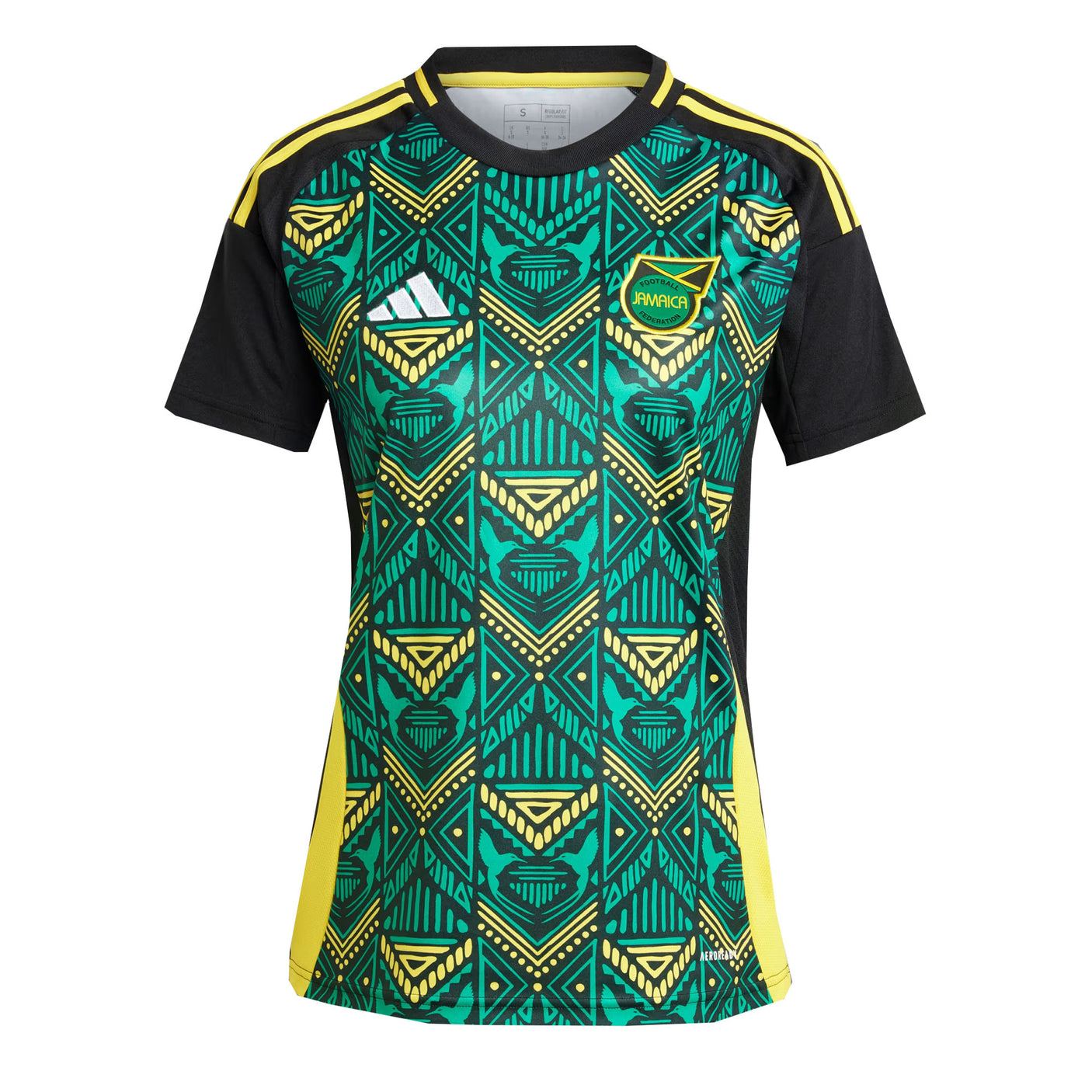 adidas Women's Jamaica 2024/25 Away Jersey Green/Black Front