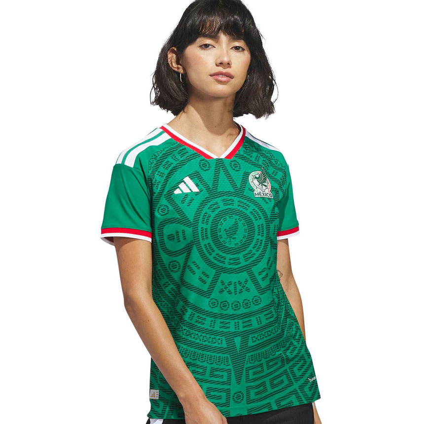 adidas Women's Mexico World Cup 2026 Authentic Home Jersey Green/White Model