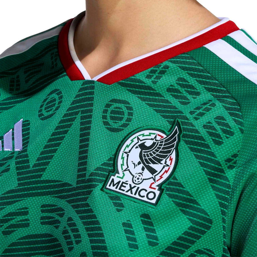adidas Women's Mexico World Cup 2026 Home Cropped Jersey Green Crest