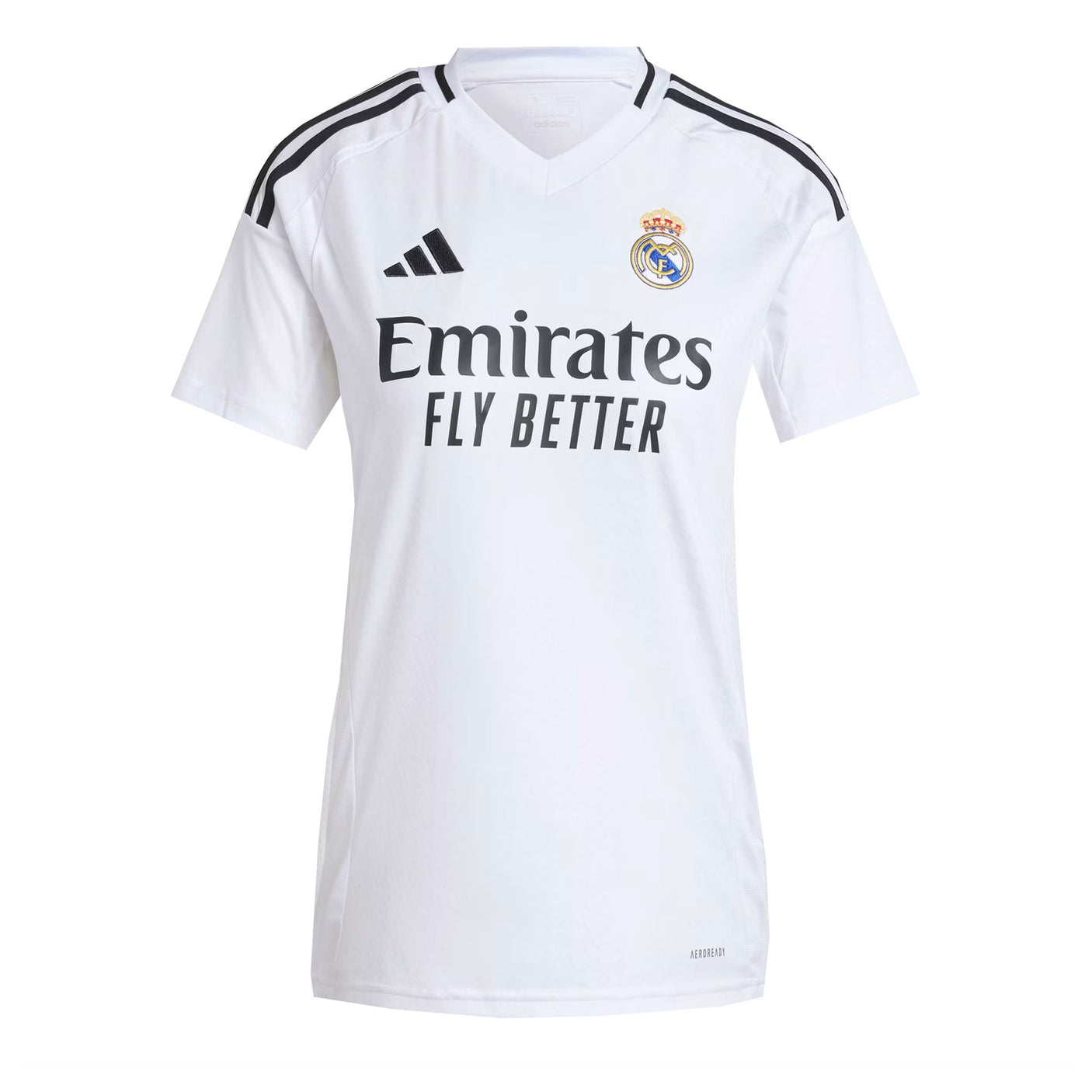 adidas Women's Real Madrid 2024/25 Home Jersey White/Black Front