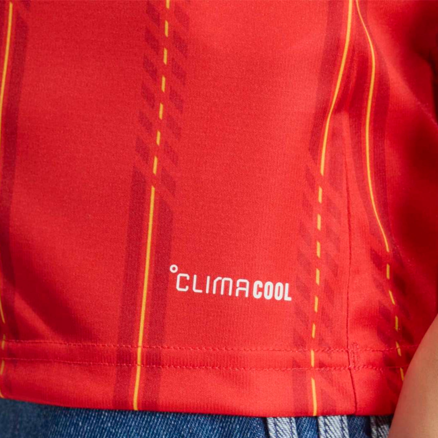 adidas Women's Spain World Cup 2026 Home Jersey Red Hem