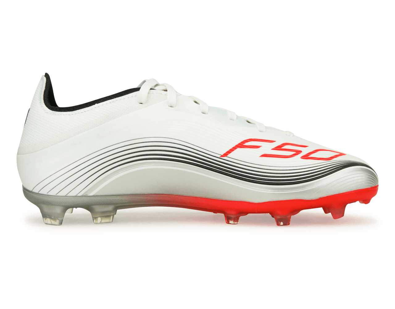 adidas Kids F50 Elite Messi FG White/Red/Silver Side