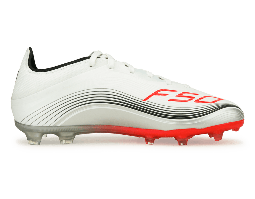adidas Kids F50 Elite Messi FG White/Red/Silver Side