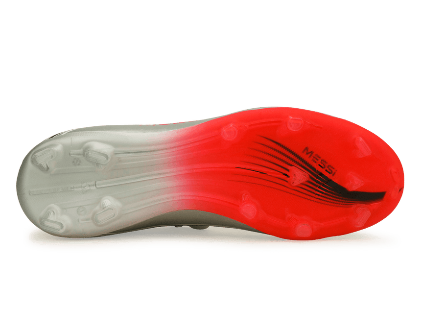 adidas Kids F50 Elite Messi FG White/Red/Silver Sole