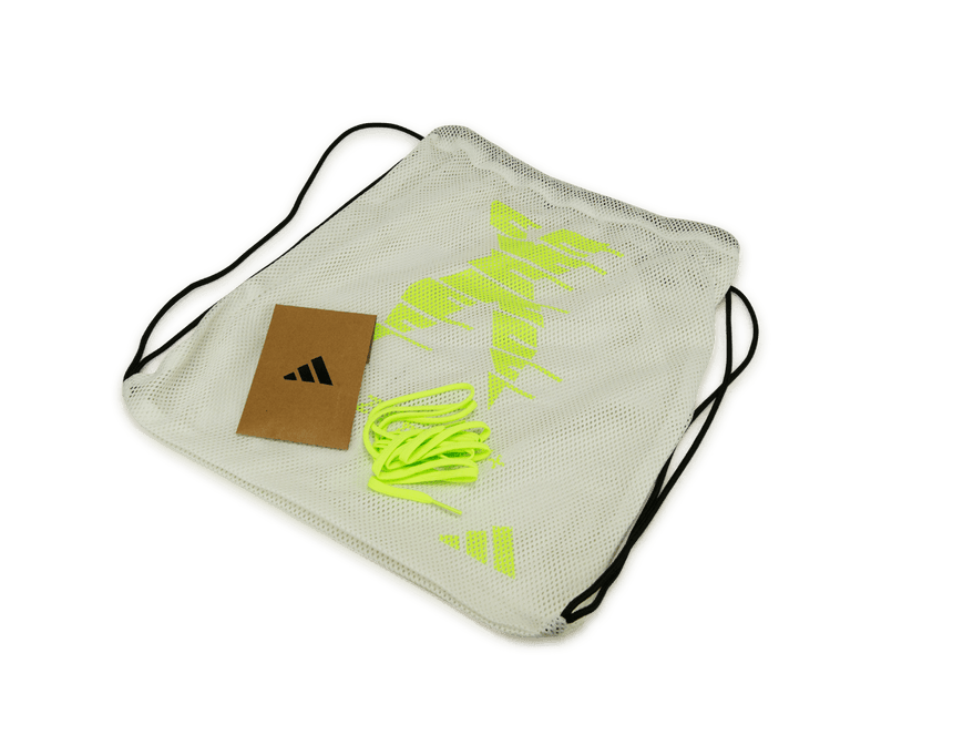 adidas Men's X Crazyfast+ FG White/Black/Lemon Shoebag