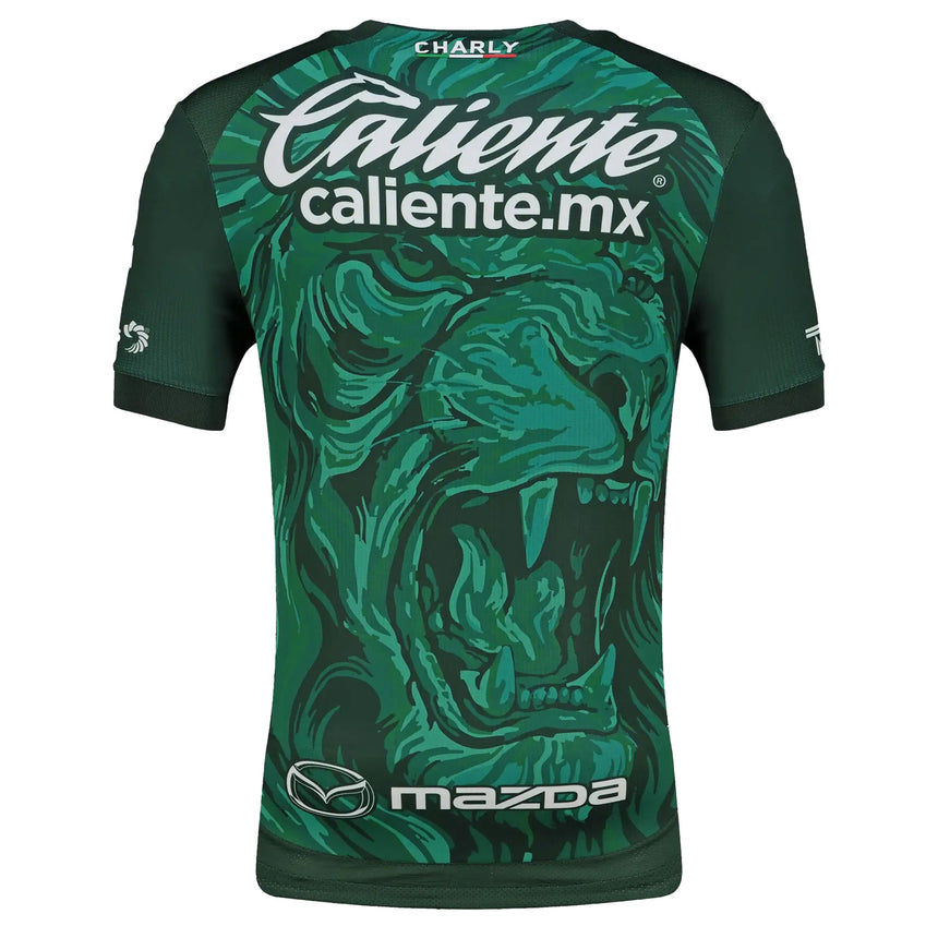 Charly León Men's Home Authentic 2026/27 Jersey Green/Black Back