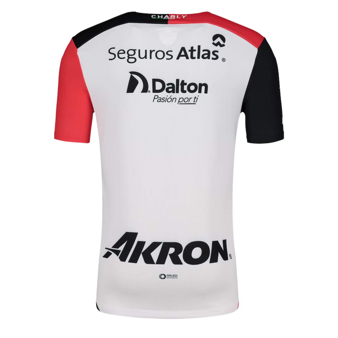 Charly Men's Atlas 2024/25 Authentic Away Jersey White/Red Back