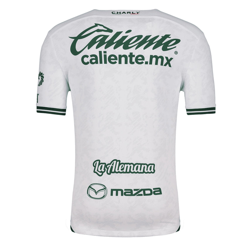 Charly Men's Leon 2024/25 Authentic Away Jersey White/Green Back