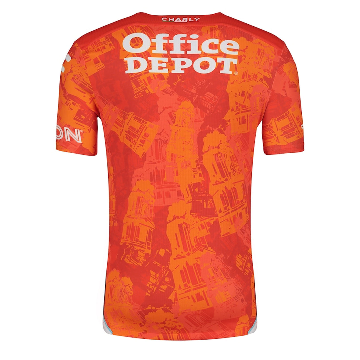 Charly Men's Pachuca 2024/25 Authentic Away Jersey Orange/White Back