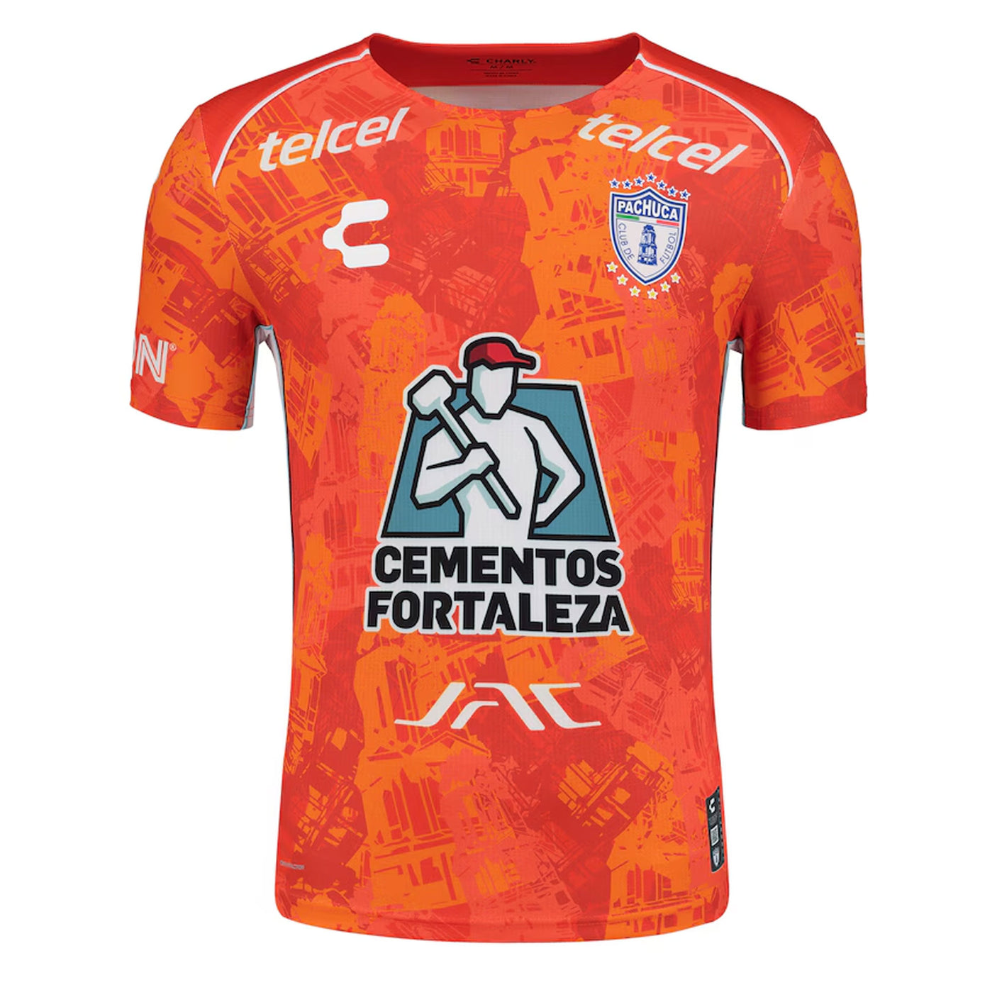 Charly Men's Pachuca 2024/25 Authentic Away Jersey Orange/White Front