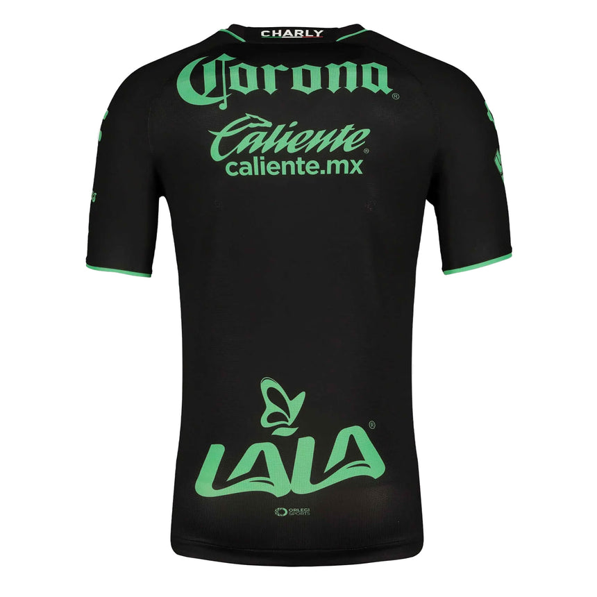 Charly Men's Santos Laguna 2023/24 Away Jersey Black/Green Back