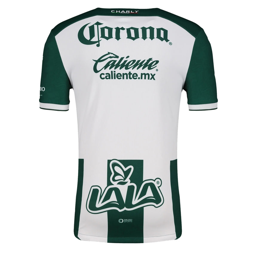 Charly Men's Santos Laguna 2024/25 Authentic Home Jersey White/Green Back