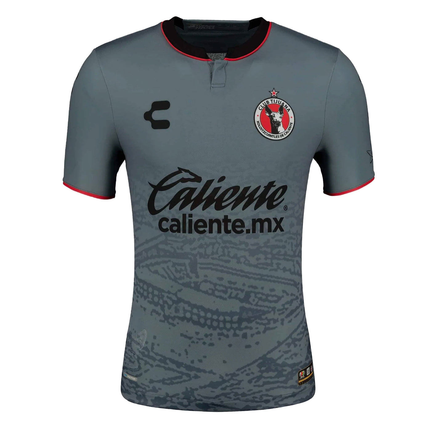Charly Men's Xolos De Tijuana 2023/24 Away Jersey Grey/Black Front
