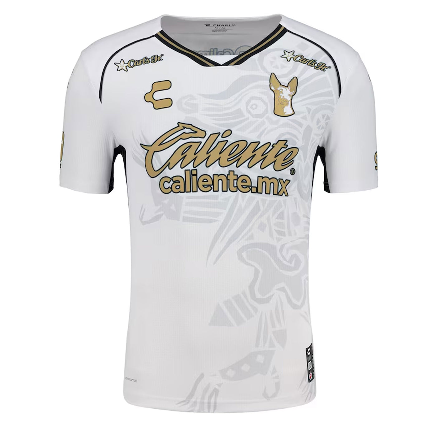 Charly Men's Xolos De Tijuana 2024/25 Authentic Away Jersey White/Gold Front