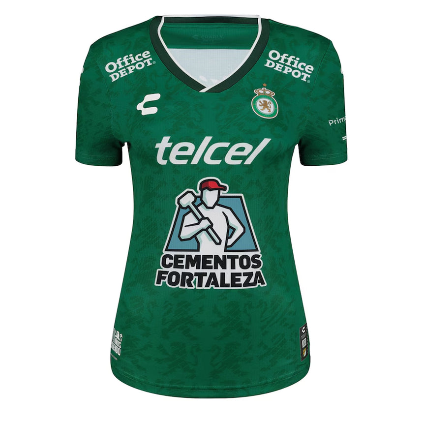 Charly Women's Leon Authentic Home Jersey Green/White Front
