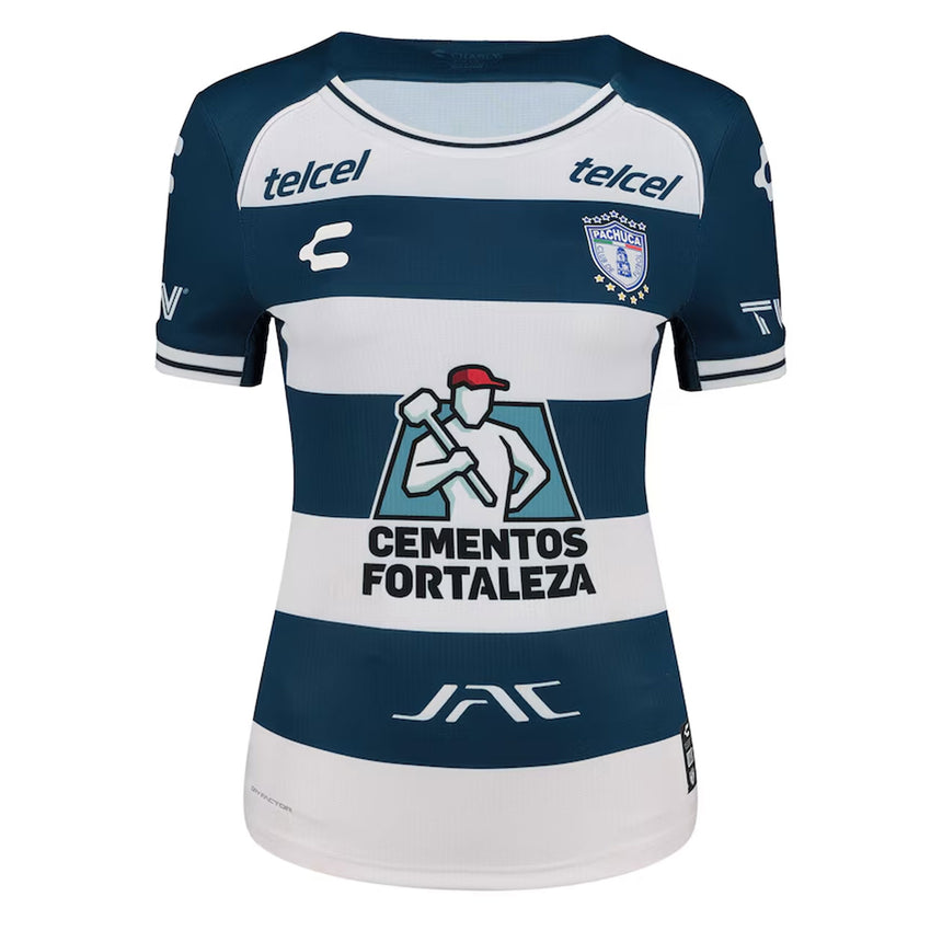 Charly Women's Pachuca 2024/25 Authentic Home Jersey White/Navy Front