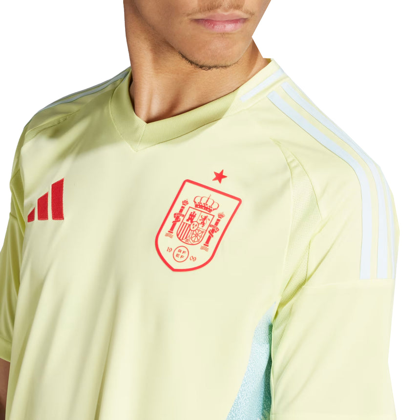 adidas Men's Spain 2024/25 Away Jersey Yellow/Halo Mint Crest