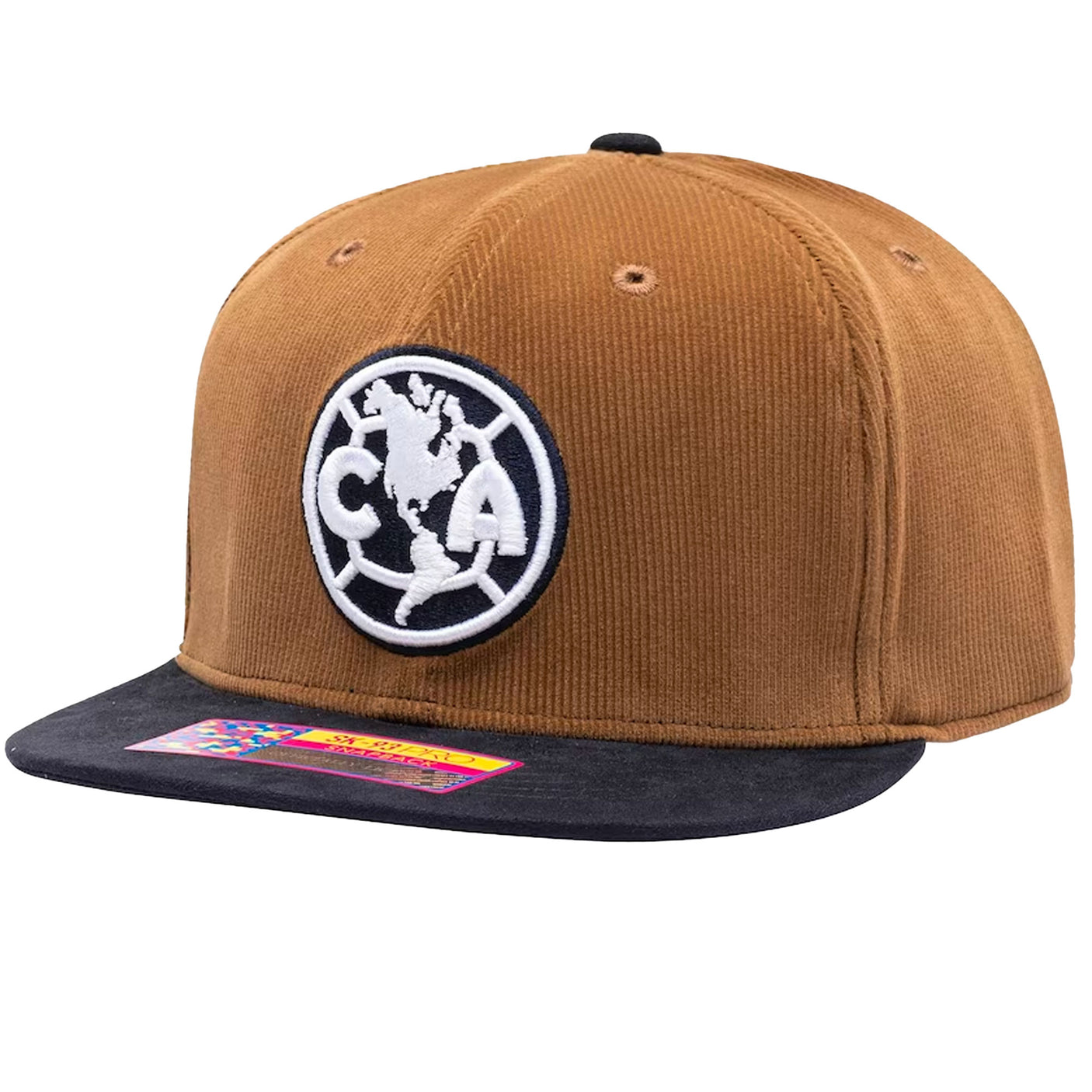 Fan Ink Club America Snap Back Hat Brown Left