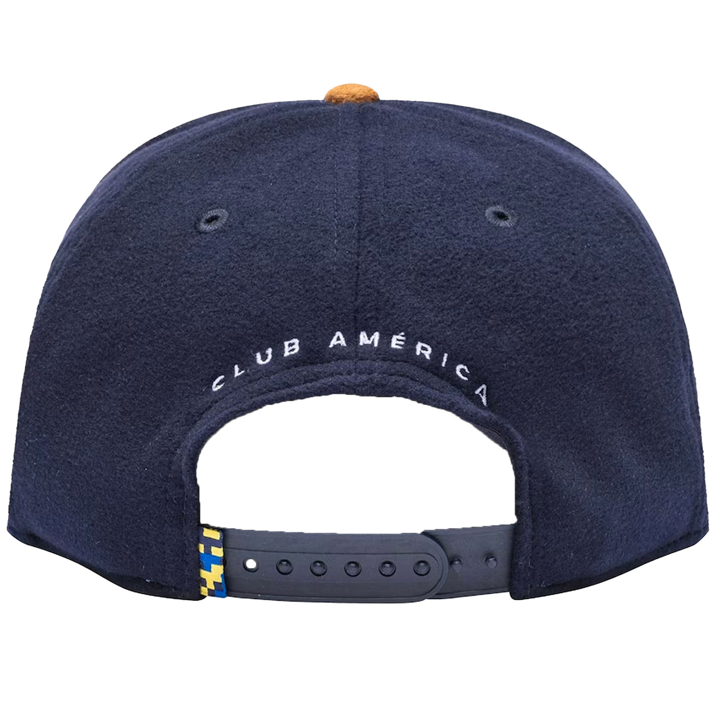 Fan Ink Club America Snap Back Hat Navy/Brown Back