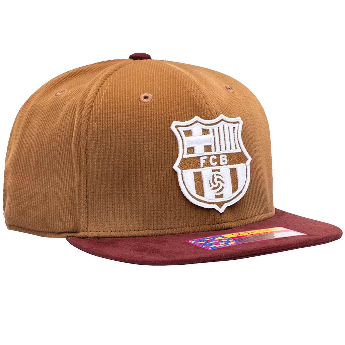 Fan Ink FC Barcelona Snap Back Hat Brown Right