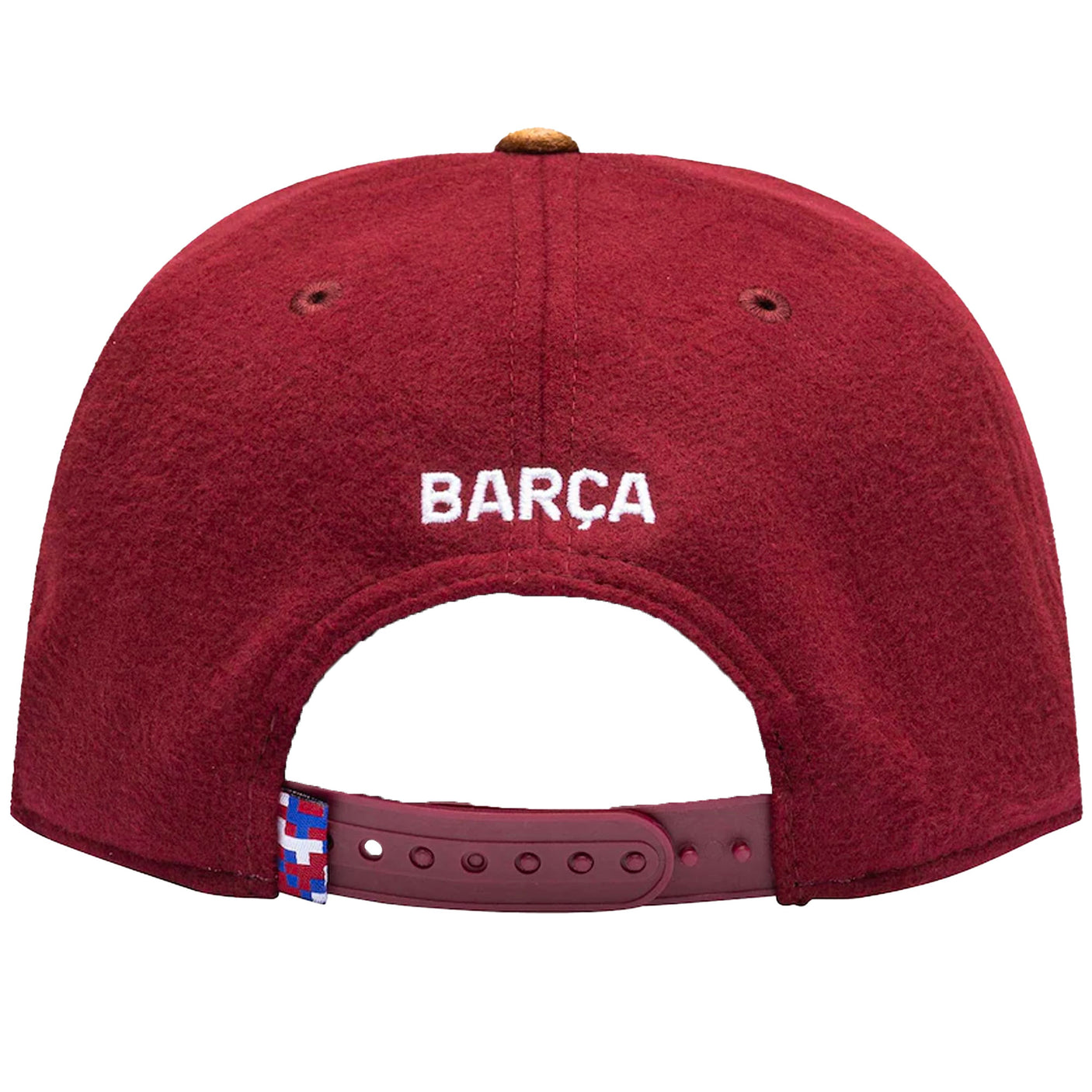 Fan Ink FC Barcelona Snap Back Hat Burgundy Back